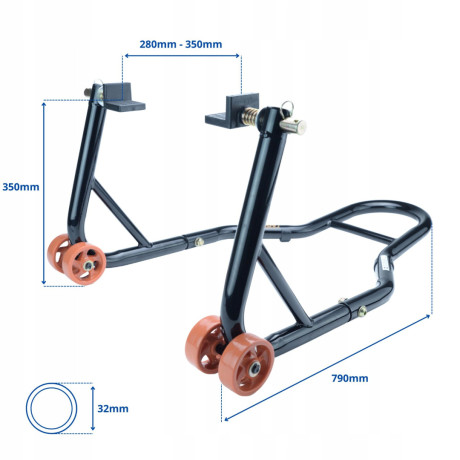 Motocyklový stojan SET na predné aj zadné koleso SN1706