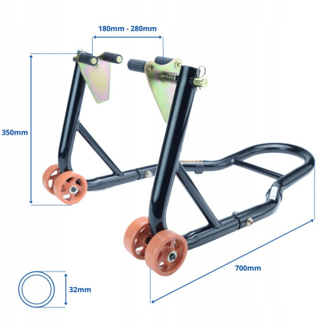 Motocyklový stojan SET na predné aj zadné koleso D1706