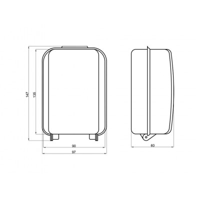 Schránka na kľúče vodeodolná 135x100x60mm Schránka na kľúče vodeodolná 135x100x60mm