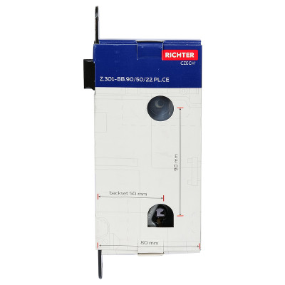 Z.301-BB.90/50/22.PL.CE zadlabací zámok na kľúč