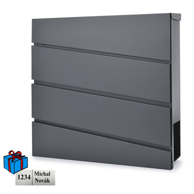 D3645 poštová schránka antracit