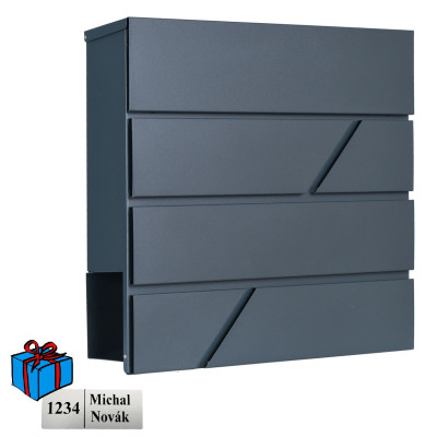 D3642 poštová schránka antracit