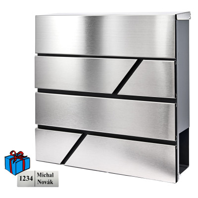 D3641 poštová schránka nerez / antracit