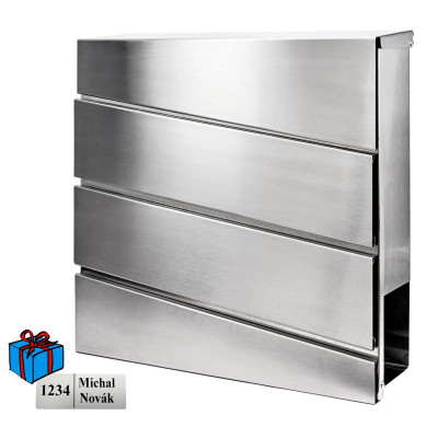 D3643 poštová schránka nerez