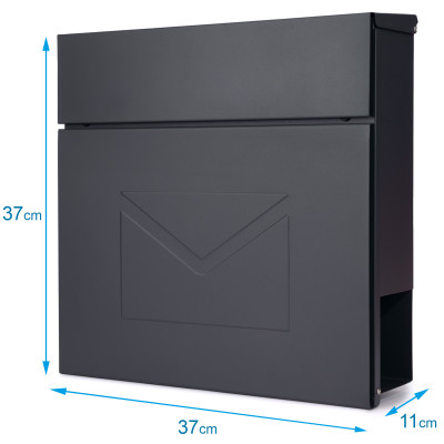 D3689 poštová schránka antracit