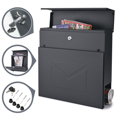 D3689 poštová schránka antracit