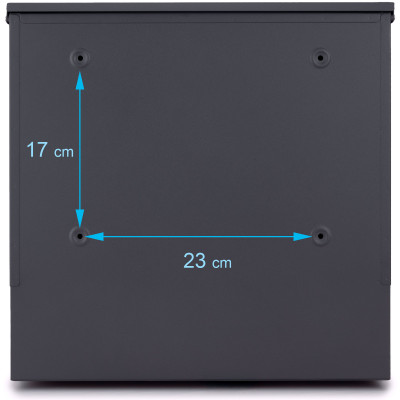 D3689 poštová schránka antracit