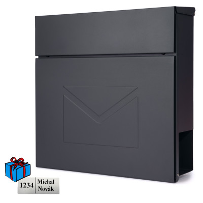 D3689 poštová schránka antracit