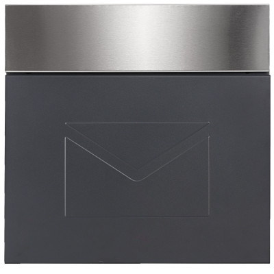 D3691 poštová schránka antracit + nerez