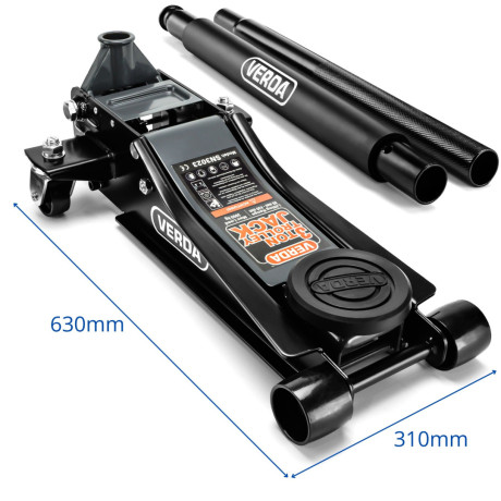 Hydraulický nízkoprofilový zdvihák dvojpiestový 3T SN3023
