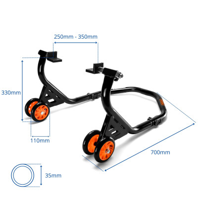 Motocyklový stojan s adaptérom L SN1720