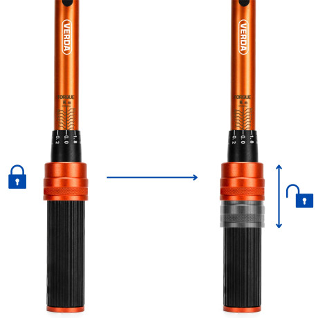 D1751 momentový kľúč s blokádou 1/4" 1-25 Nm