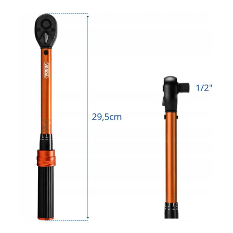 Momentový kľúč na sviečky 1/2" 10–60 Nm SN1752