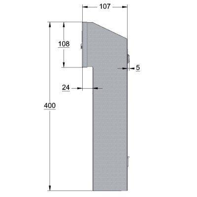 W3 poštová schránka medený antik