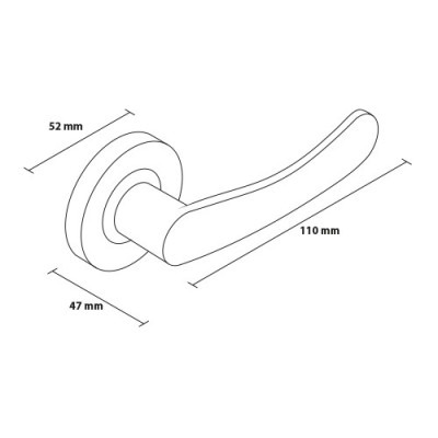 SYDNEY kľučka nikel brúsený SYDNEY kľučka nikel brúsený