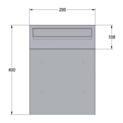 W3 - 1 poštová schránka medený antik
