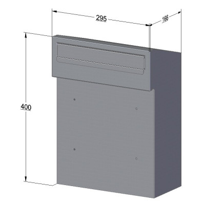 W3 - 1 poštová schránka antracit