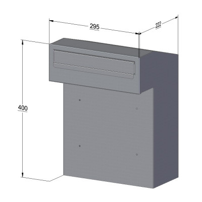 W3 - 2 poštová schránka antracit