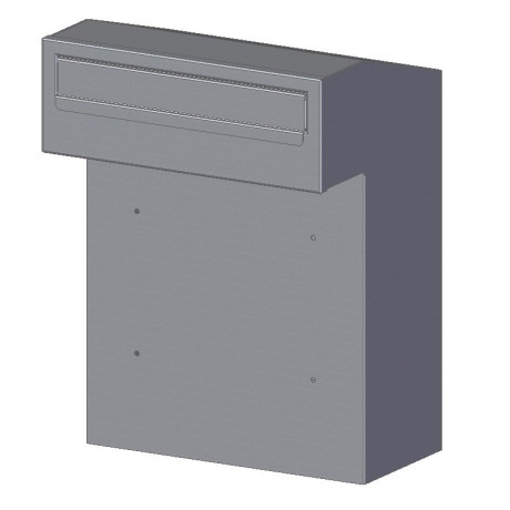 W3 - 2 poštová schránka RAL7016 / nerez