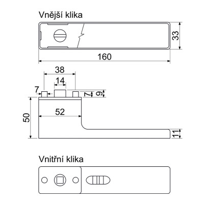 RK.S2.LIBERA.CE kľučka na dvere