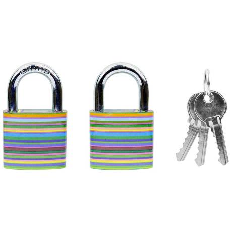 RV.OVAL.38.JU3 visiaci zámok s pruhmi