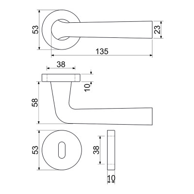 RK.LOPAR.BB.CE kľučka na dvere