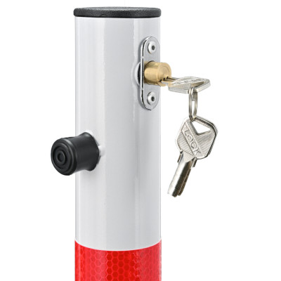 US21 okrúhly parkovací stĺpik s uzamykaním