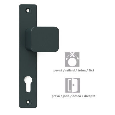 K05G kľučka-guľa pravá na bránu