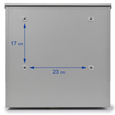 S3637 poštová schránka strieborná + imit.dreva