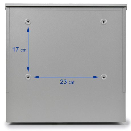 S3637 poštová schránka strieborná + imit.dreva
