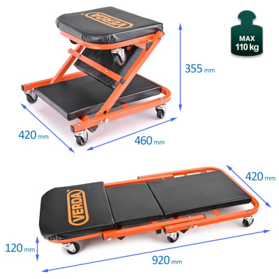 Dielenské ležadlo / stolička 2v1 D6711
