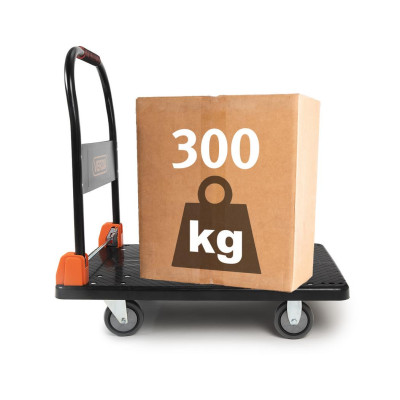 D300A skladací transportný plošinový vozík