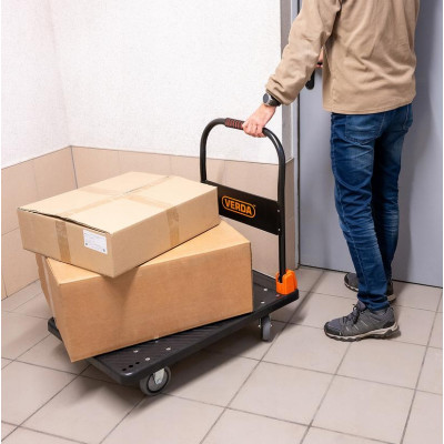 Skladací transportný plošinový vozík D300A