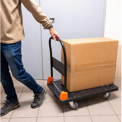 Skladací transportný plošinový vozík D300A