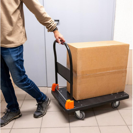 Skladací transportný plošinový vozík D300A