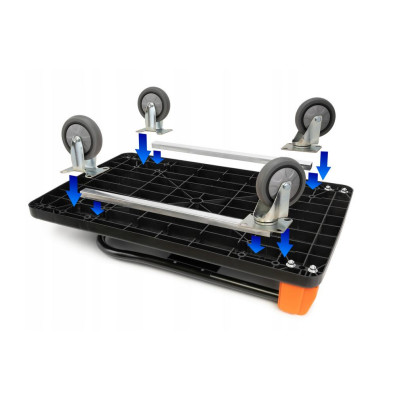 Skladací transportný plošinový vozík D300A