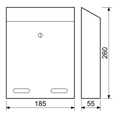 BK.516.AM poštová schránka antracit