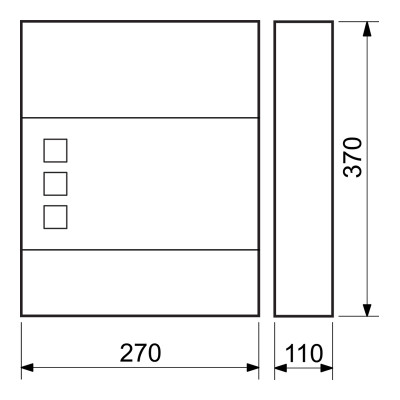 BK.525.G.AM poštová schránka antracit