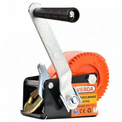 D1115 pásový ručný kľukový navijak 360 kg