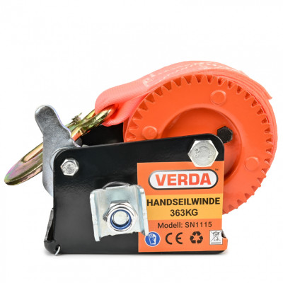D1115 pásový ručný kľukový navijak 360 kg