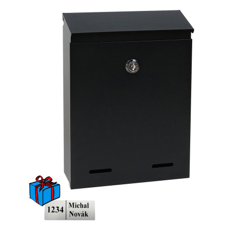 BK.516.CM poštová schránka čierna