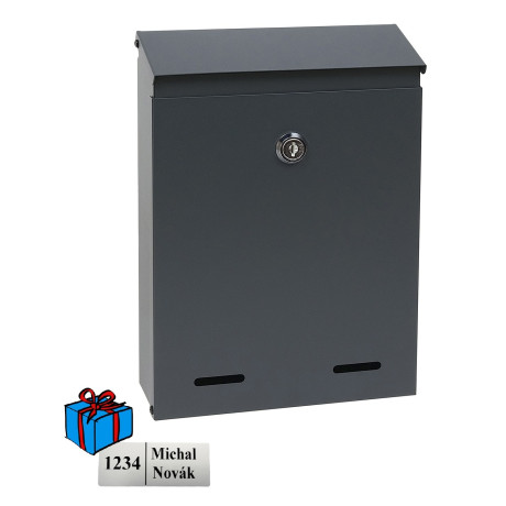 BK.516.AM poštová schránka antracit