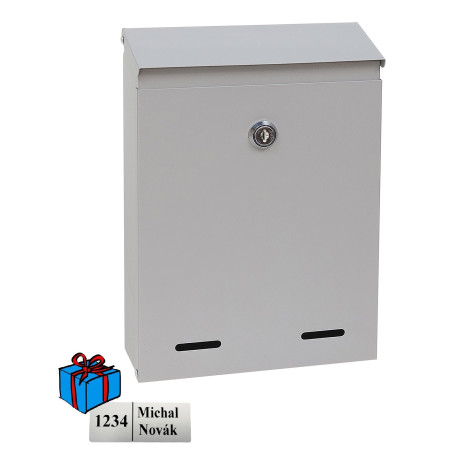 BK.516.SM poštová schránka strieborná