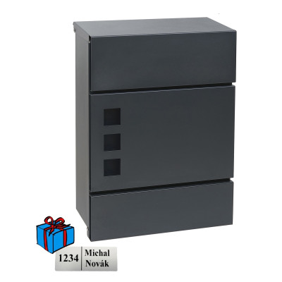 BK.525.G.AM poštová schránka antracit