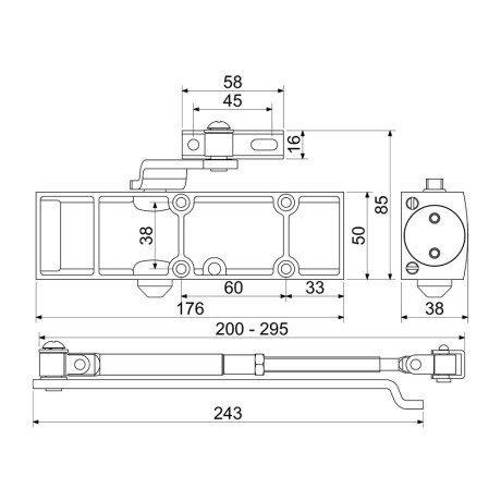 RZ.903.S dverový zatvárač Richter Czech