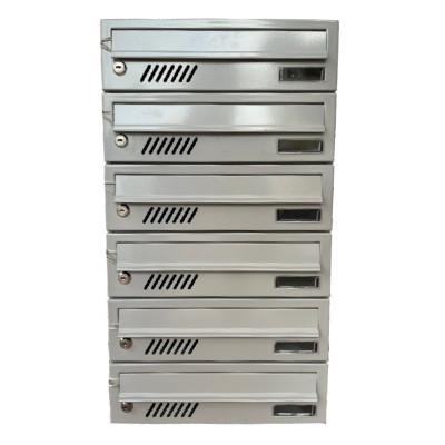 M37/6 modulová schránka RAL9006