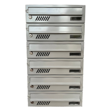 M37/6 modulová schránka RAL9006