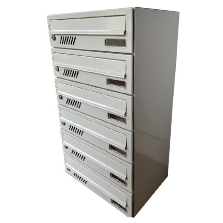 M37/6 modulová schránka RAL9006