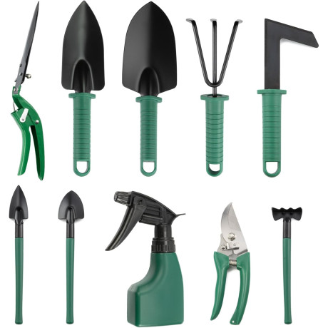 D3010 set záhradného náradia 10ks v kufríku