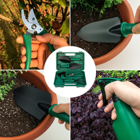 D3010 set záhradného náradia 10ks v kufríku